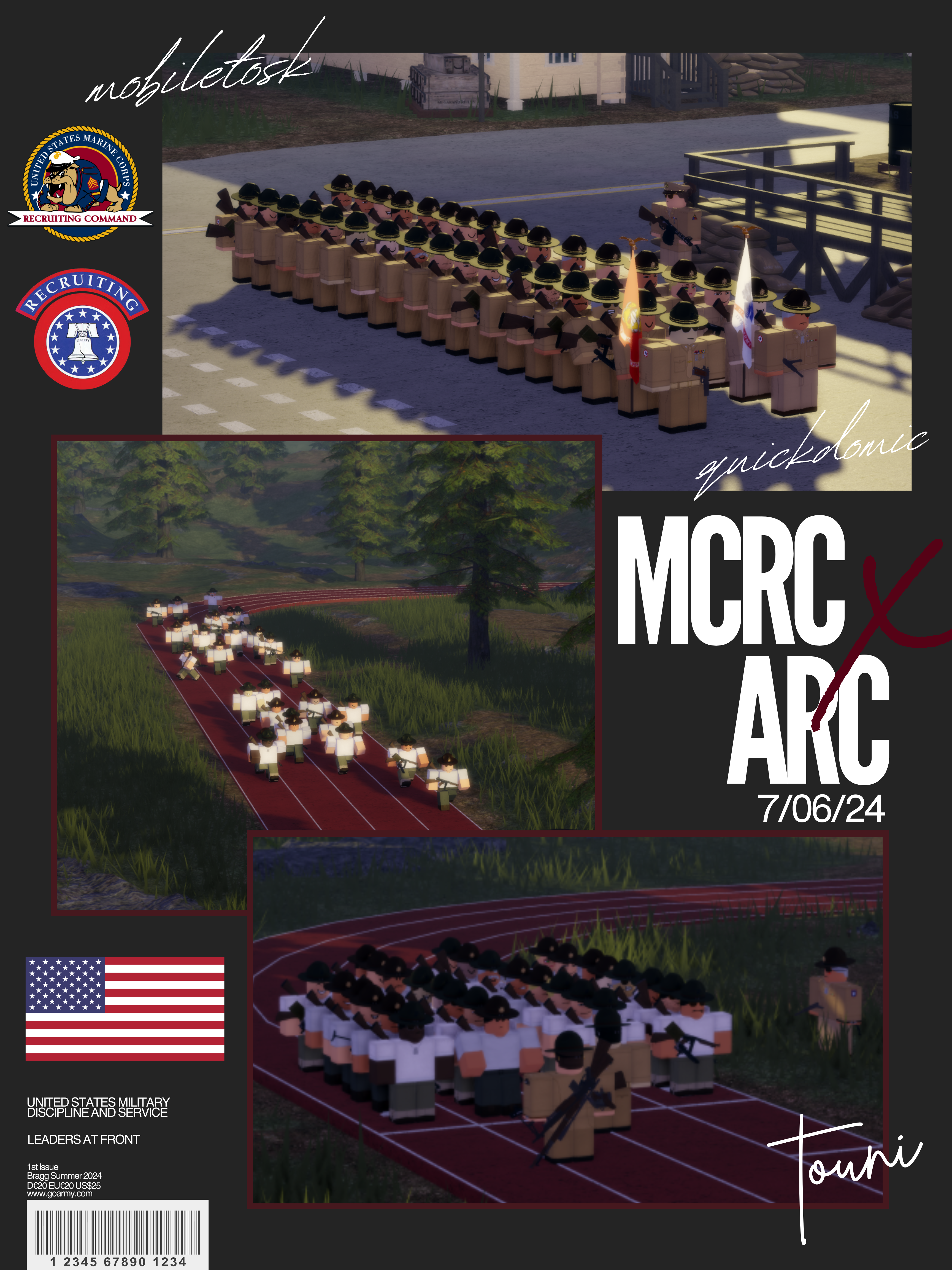 USM 1940s - MCRC x ARC Poster canva design graphic design