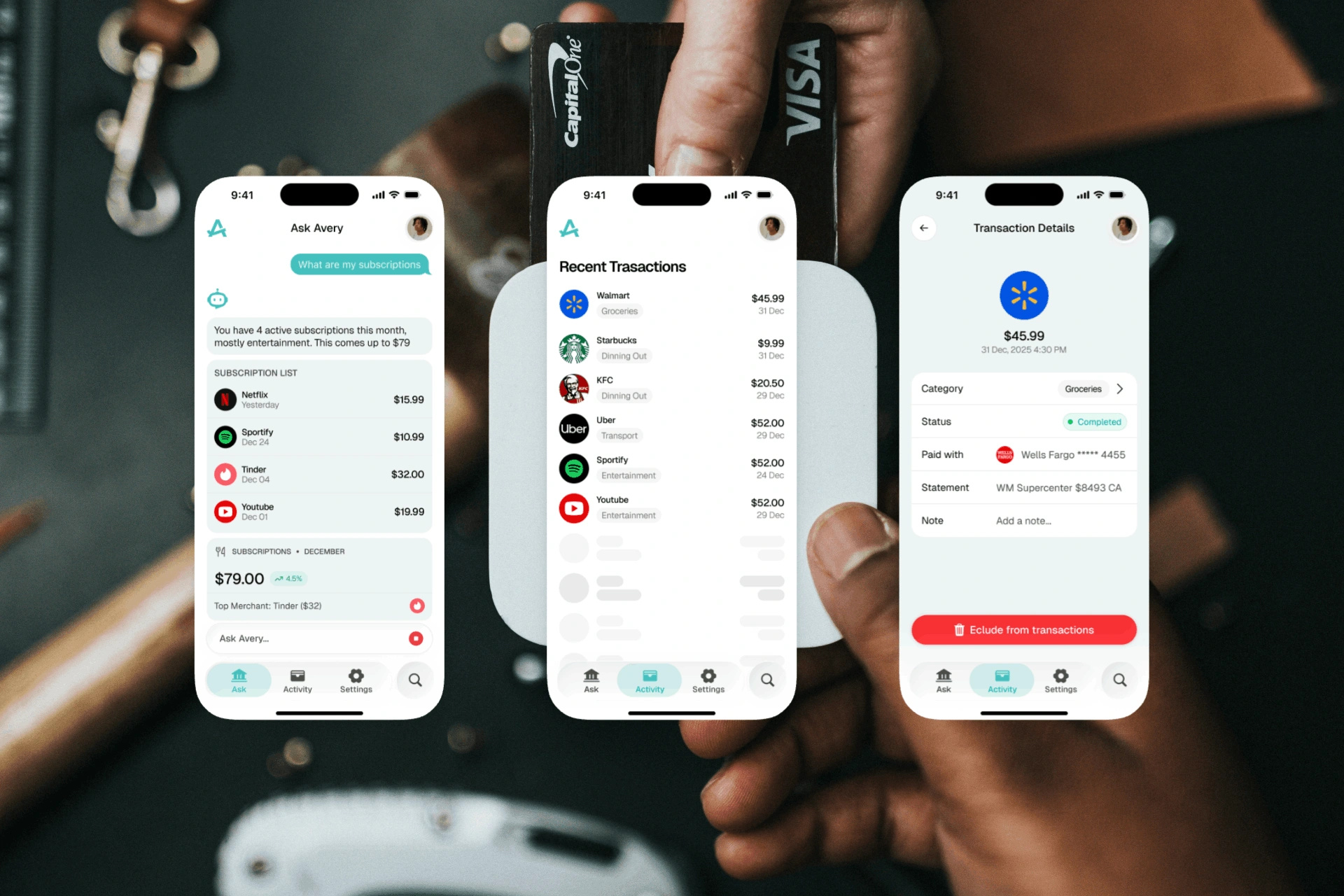 Avery iOS financial management