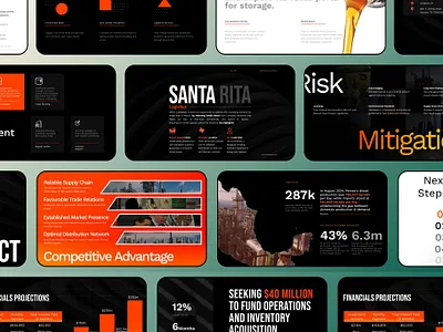 Santa Rita Logistics — Energy Trading Investor Deck diesel presentation figma google slides graphic design logistics presentation oil and gas presentation pitch deck powerpoint presentation