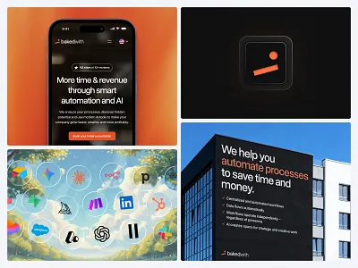 bakedwith | AI Agency | Branding animation branding ui