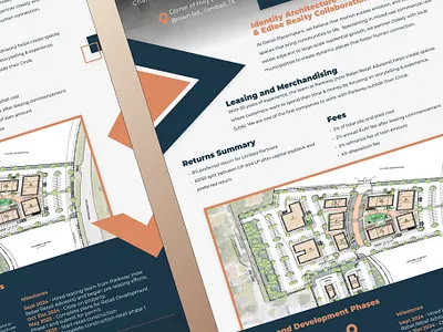 Real Estate Investor Memo for Mixed-Use Retail Development brochure figma flyer graphic design illustrator indesign investor memo mixed use retail development one pager real estate
