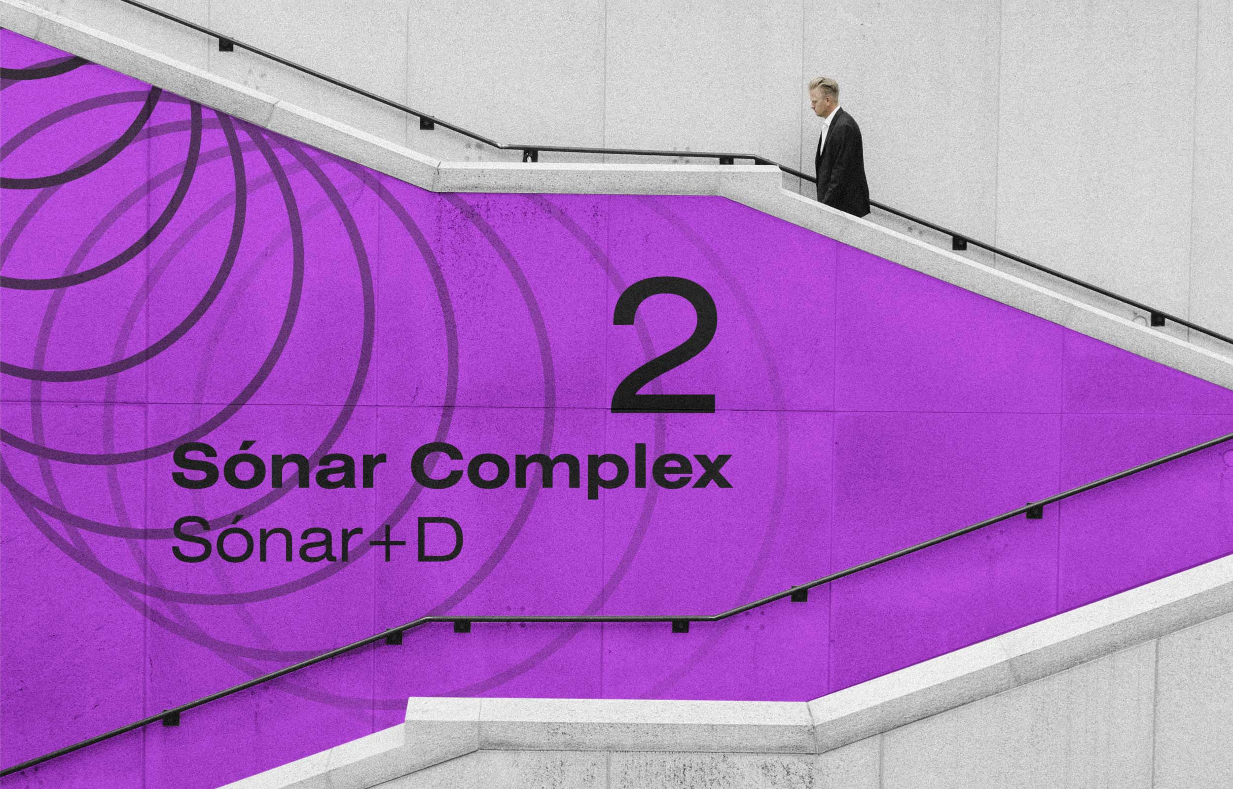 Example of Wayfinding for Sonar Music festival rebrand concept