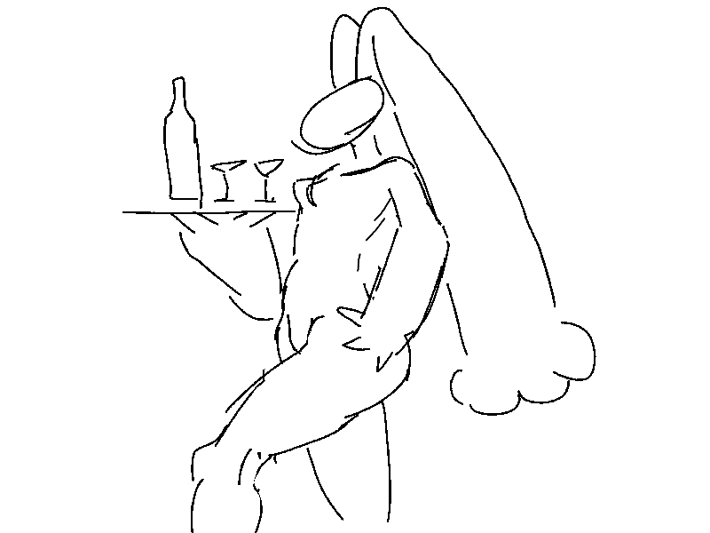 walk 1 - Lopunny 2d animation rough