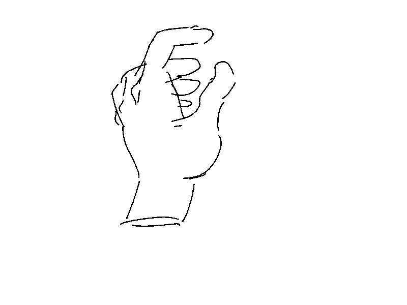 rotation 1 - hand 2d animation rough
