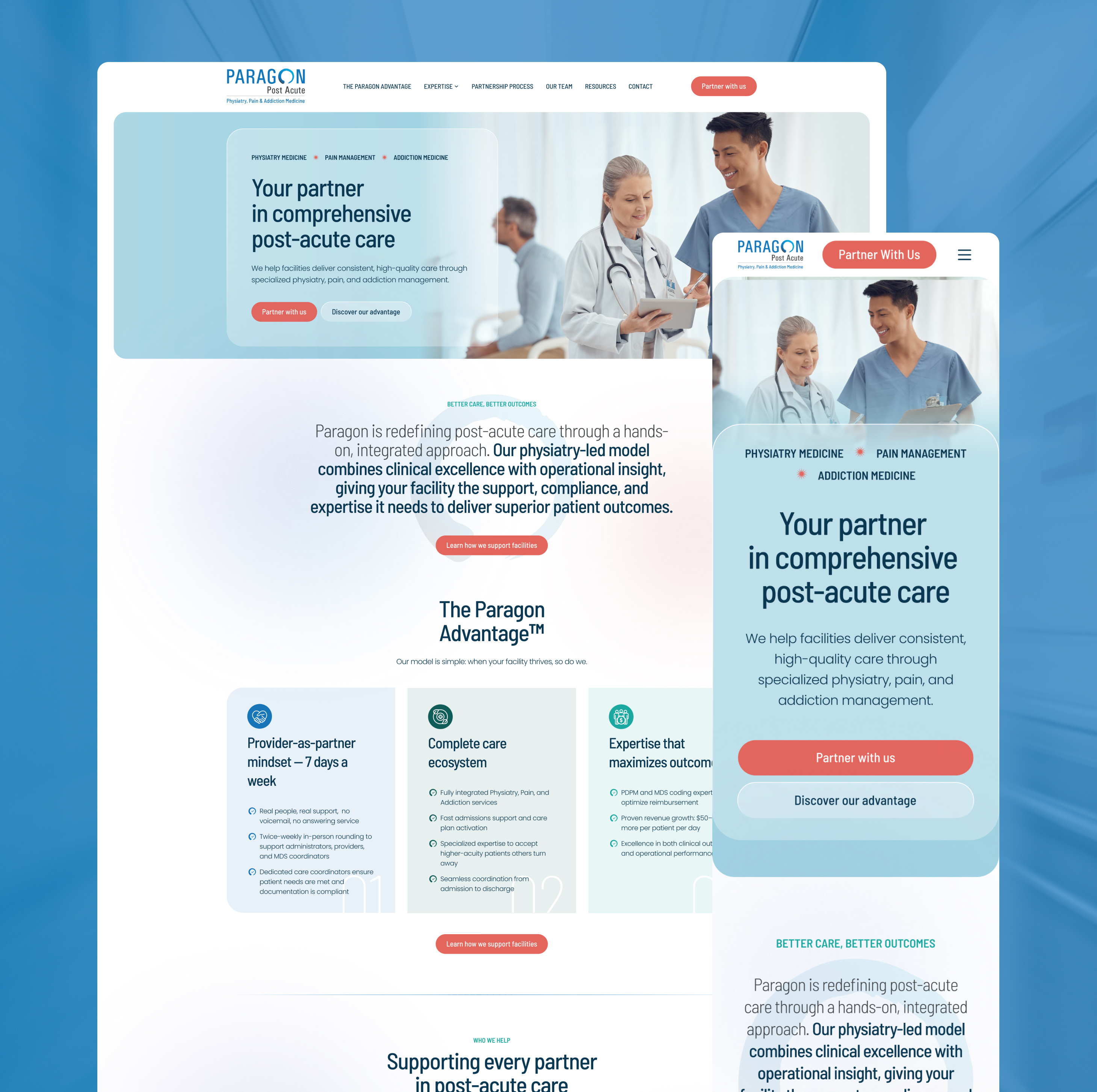 Paragon Health Partners: B2B Repositioning & Website Strategy b2b website brand positioning clean design corporate website digital strategy healthcare branding healthcare website local seo medical website modern website responsive design seo service website ui design ux design web design web development website design website redesign wordpress