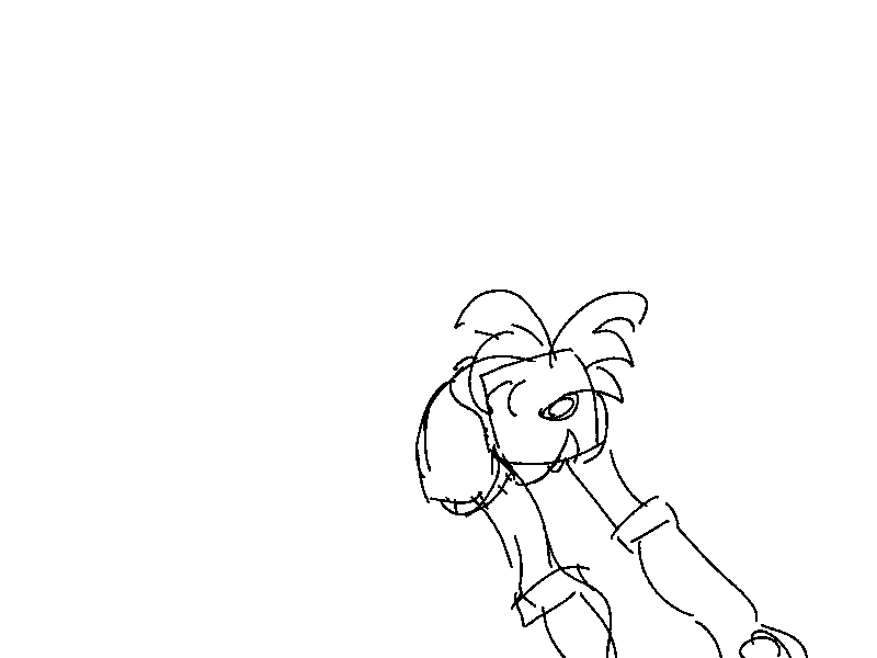 Cheer - Cure White 2d animation rough