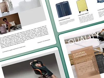 Premium Luggage Brand Brochure & Product Catalog Design brochure design ecommerce flyer graphic design illustrator luggage brand premium product catalog design