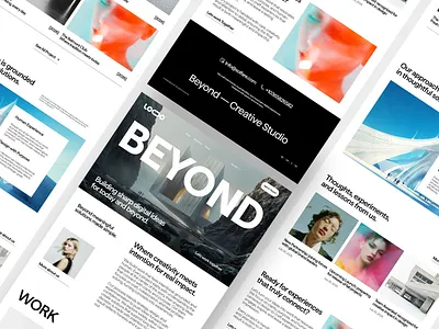 Agency Studio Website Design agency ui agency website app branding clean clean design design graphic design illustration logo marketing minimal studio website ui ui design ux design vector website design