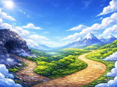 landscape illustration ai background graphic design illustration landscape