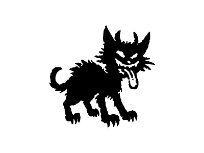 Devil Cat animal black cat devil draw drawing hell logo logos logotype pet sale
