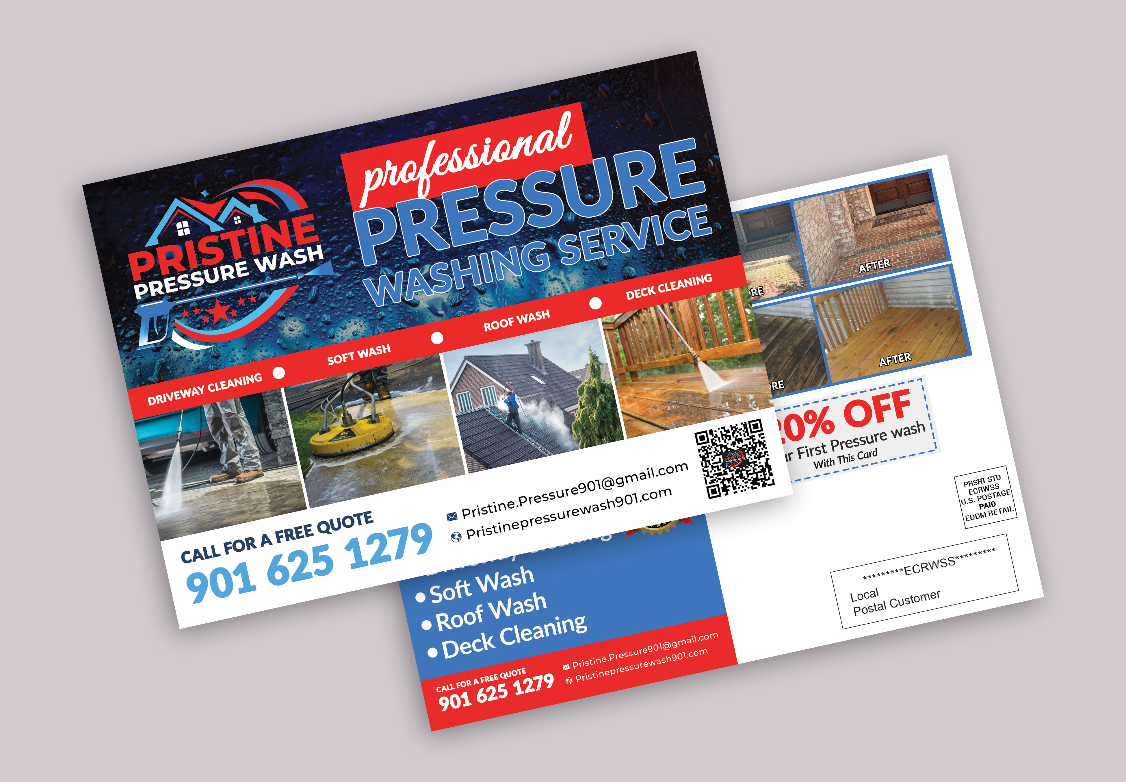 Example of Postcard, Door Hanger, Flyer, Trifold