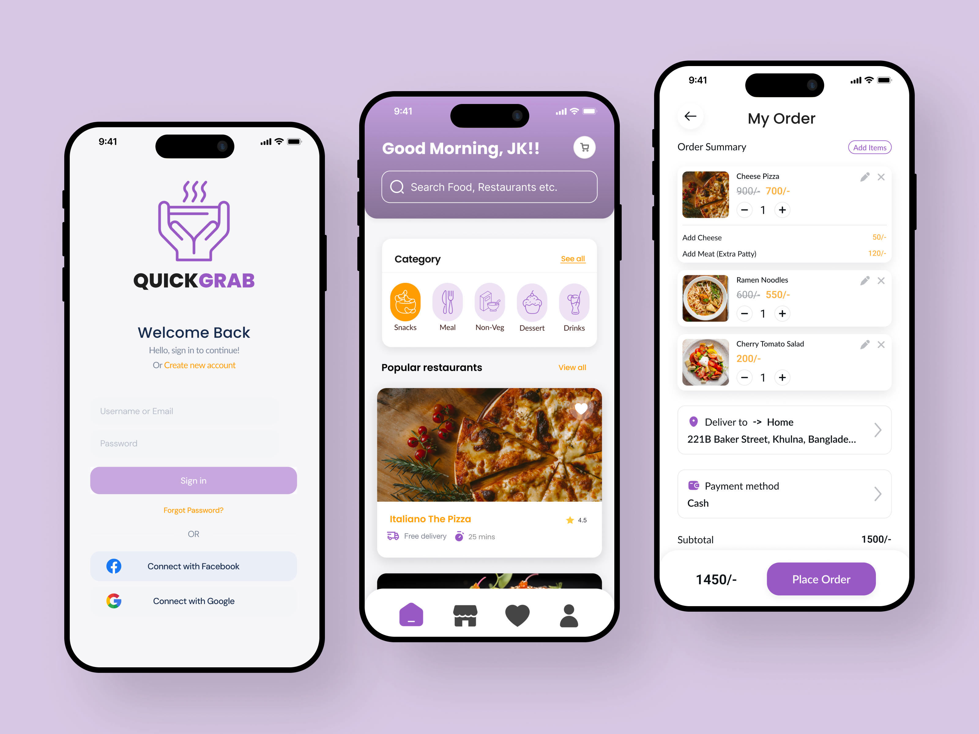Food Delivery Mobile App app design food food app food delivery mobile app restaurant ui ui design