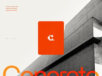 Concreto | Branding & Web design architecture art direction branding creative direction industrial design landing page logo logo design material motion graphics web design