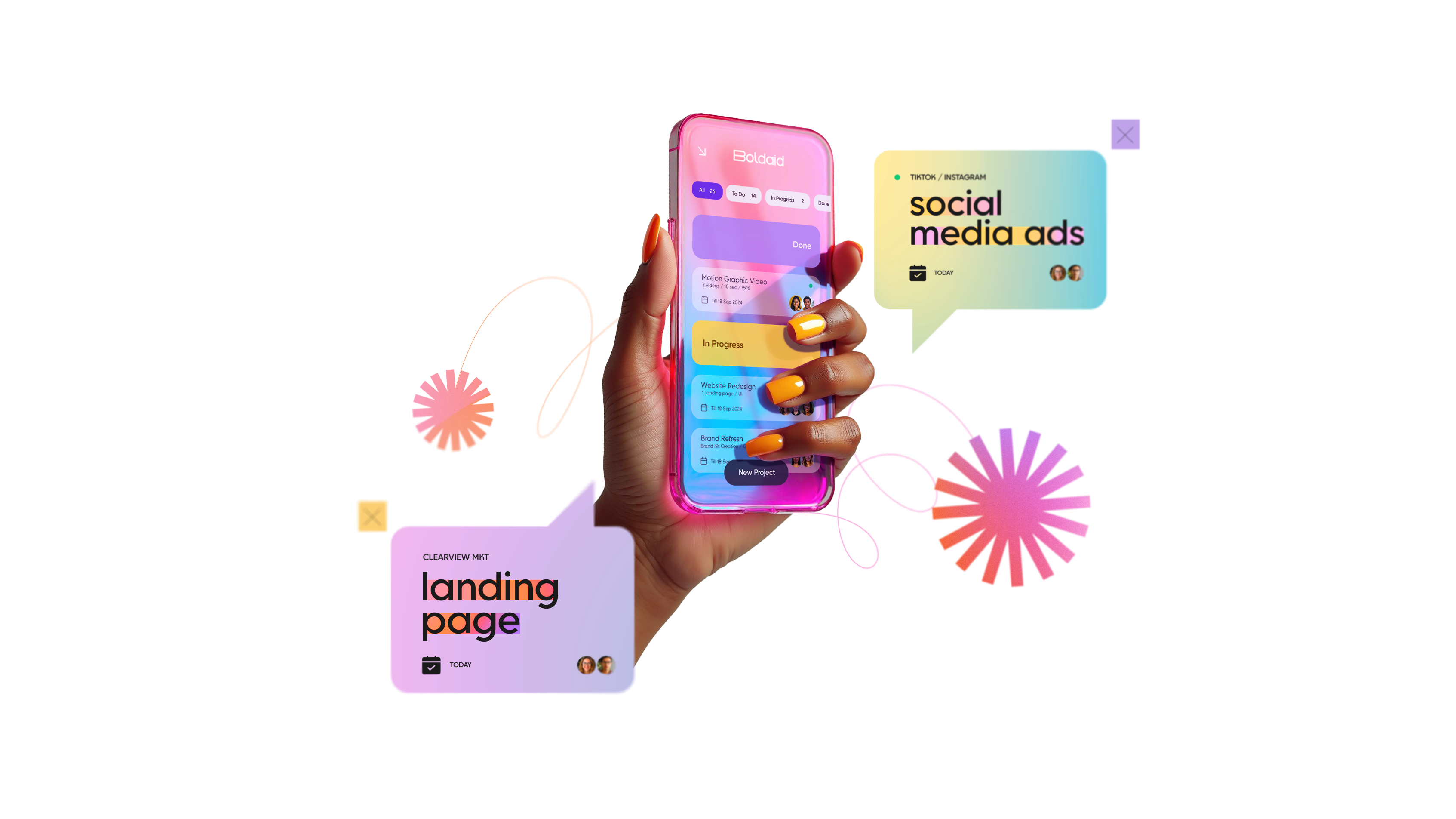 Boldaid Social Media Graphic Package