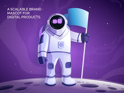 Astronaut — Digital Mascot System ai astronaut branding character design illustration mascot saas space ui design web3