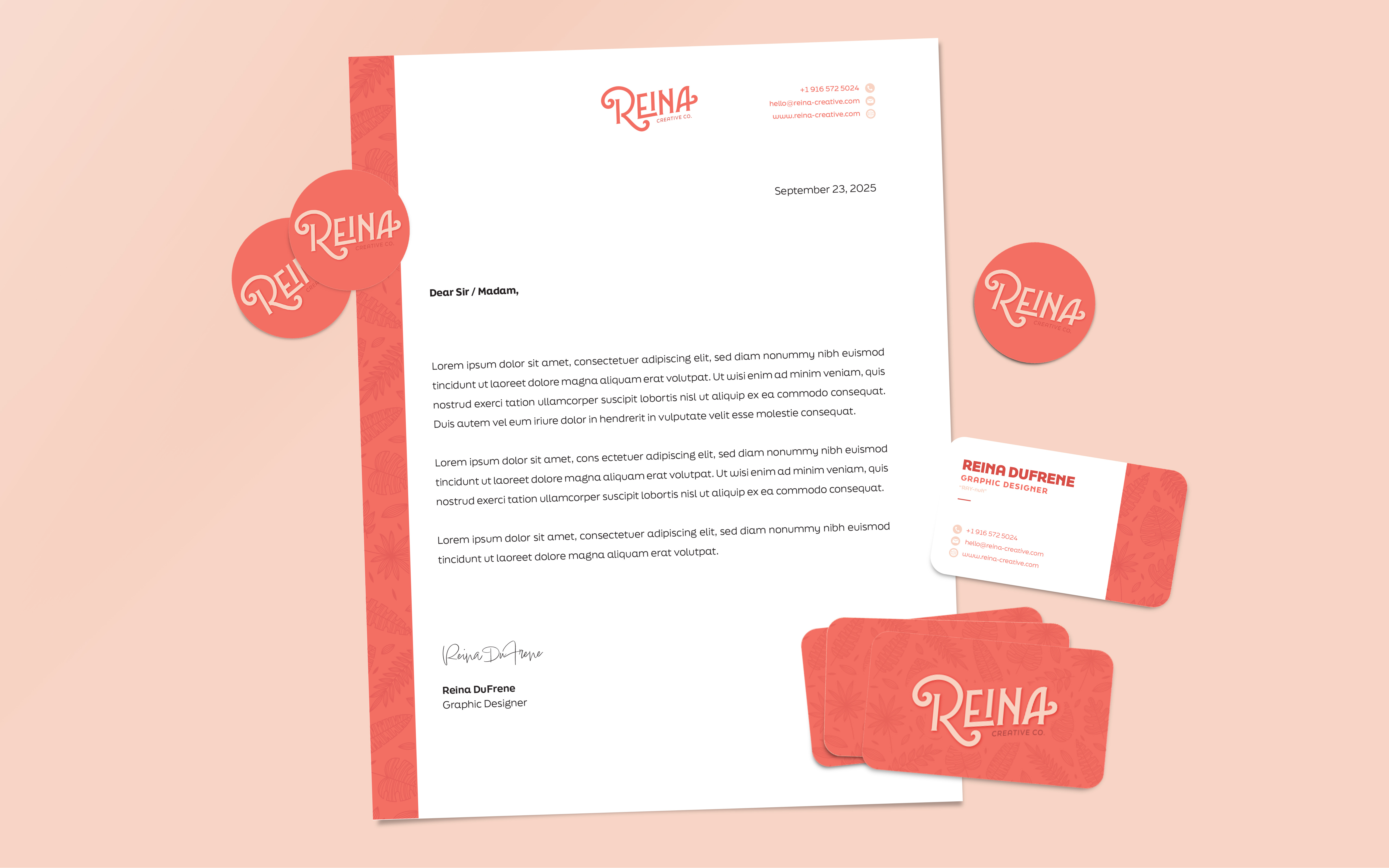 Personal Branding Pack branding business card graphic design letterhead marketing material personal branding