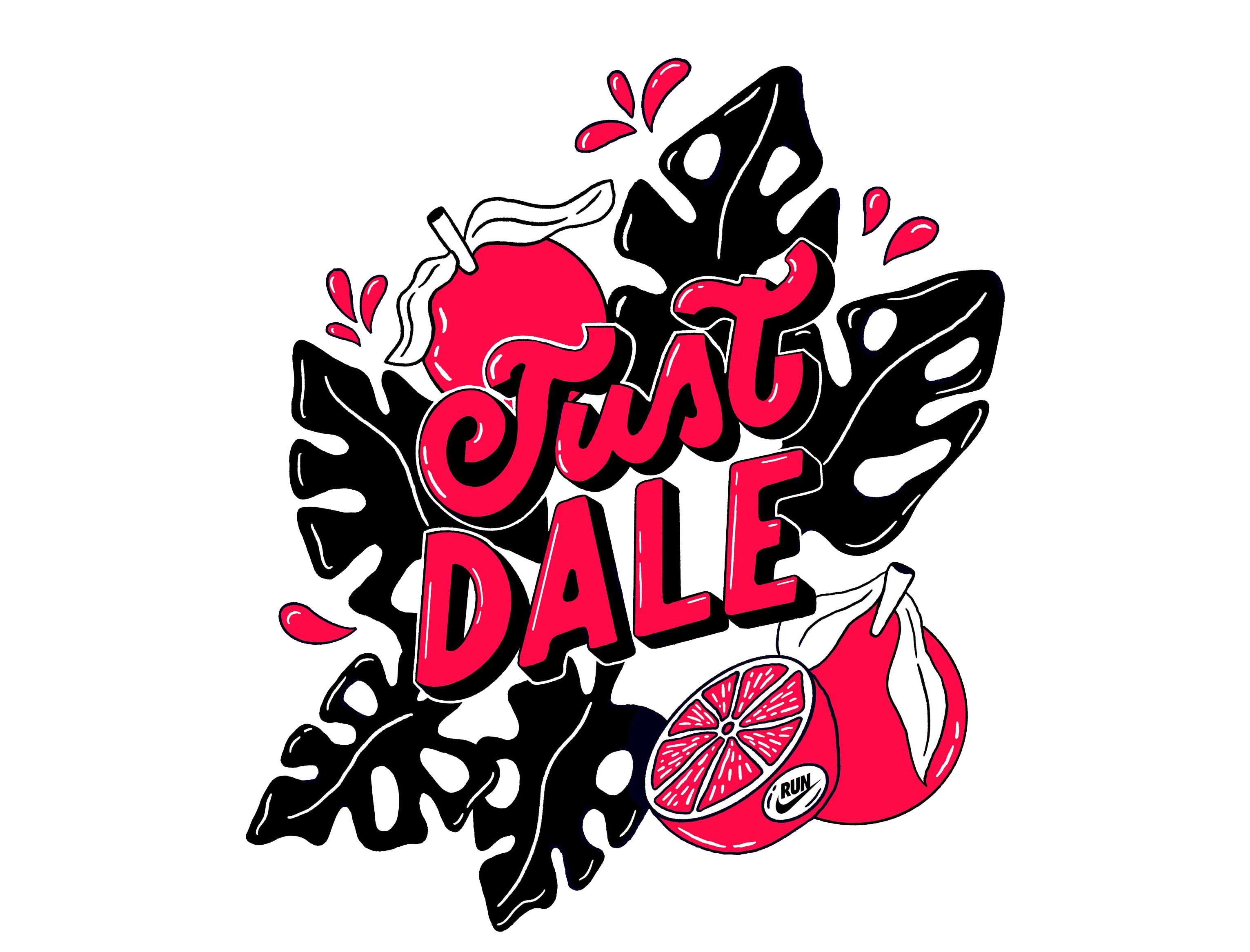 Nike Miami Marathon illustrations brush lettering custom lettering design graphic design hand lettering handmade font illustration lettering lettering design miami illustrator nike nike by you typography