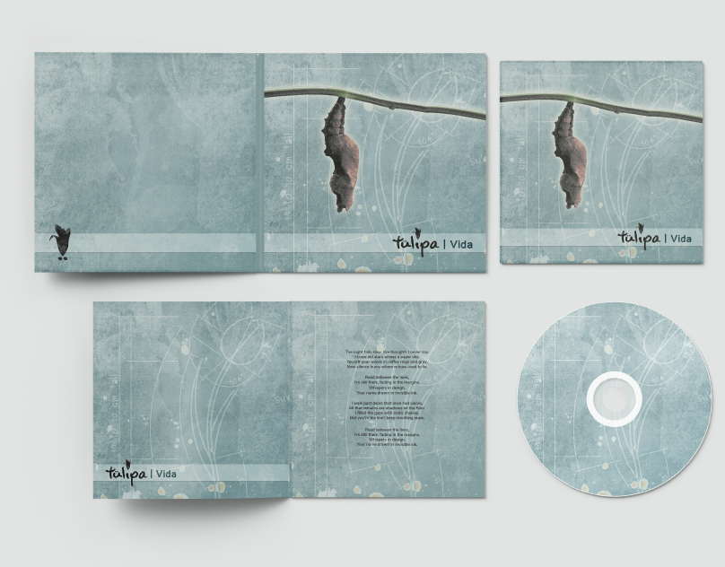 Tulipa | CD Single Album Artwork & Logo branding design graphic design illustration lettering logo packaging