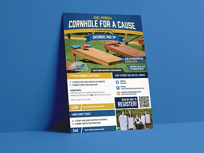 Non-Profit Fundraiser Marketing: Print Flyer brochure flyer graphic design mockup non profit print
