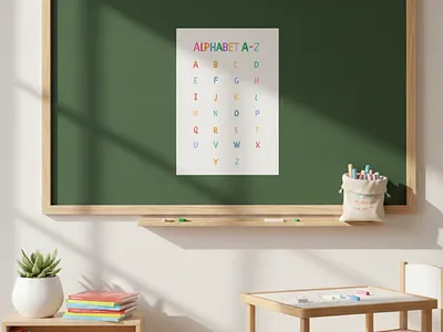 Alphabet A–Z Poster for Toddlers abc poster kids abc wall art alphabet chart alphabet poster early literacy educational poster homeschool abc learn letters learning letters preschool abc printable alphabet toddler alphabet toddler learning