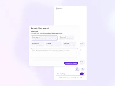 Tiller - Polaris ai application clean design figma simple