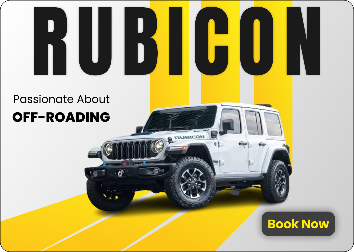 Rubicon Off-Road Hero Section 3d animation branding graphic design logo motion graphics ui