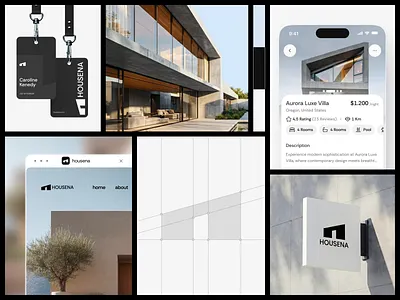 Hotel Booking Brand Identity app appartment booking branding clean fireart hotel identity logo modern ui ux