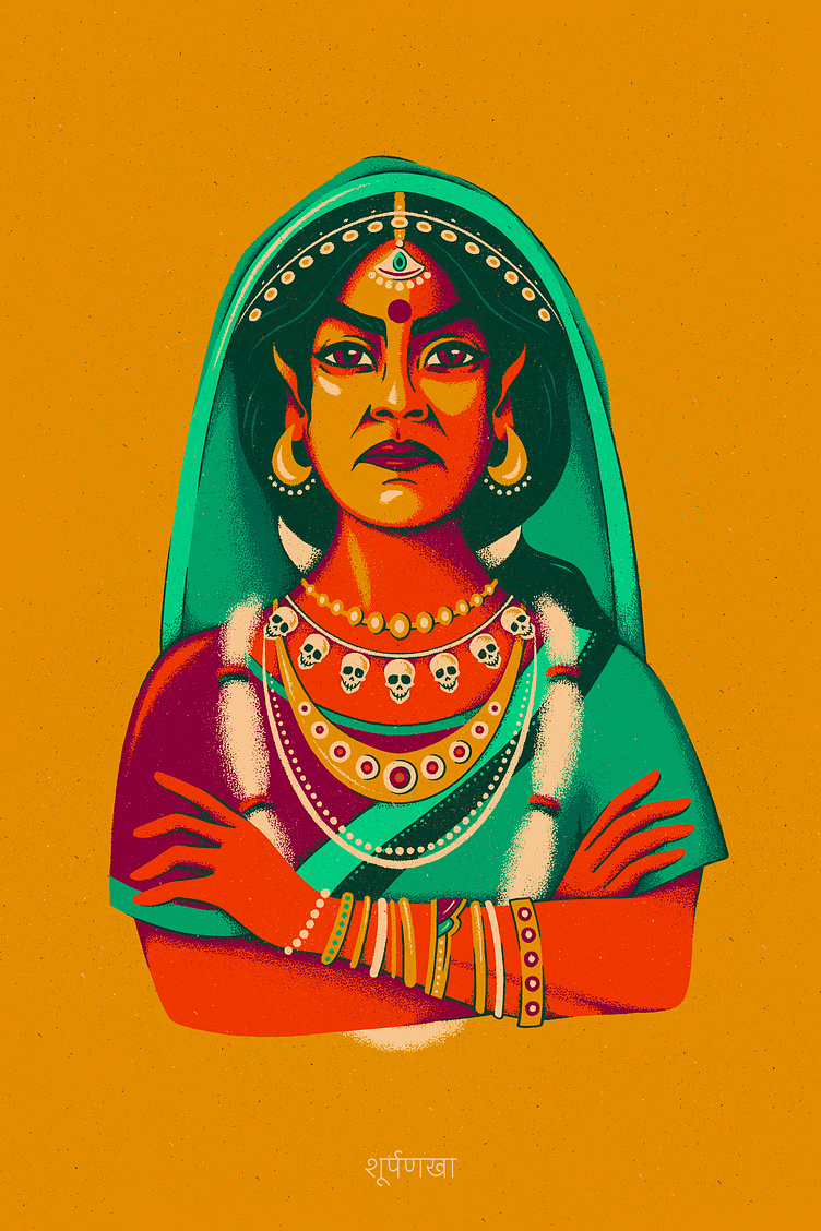 RAMAYANA | Shurpanakha by Kristina Ooo on Dribbble
