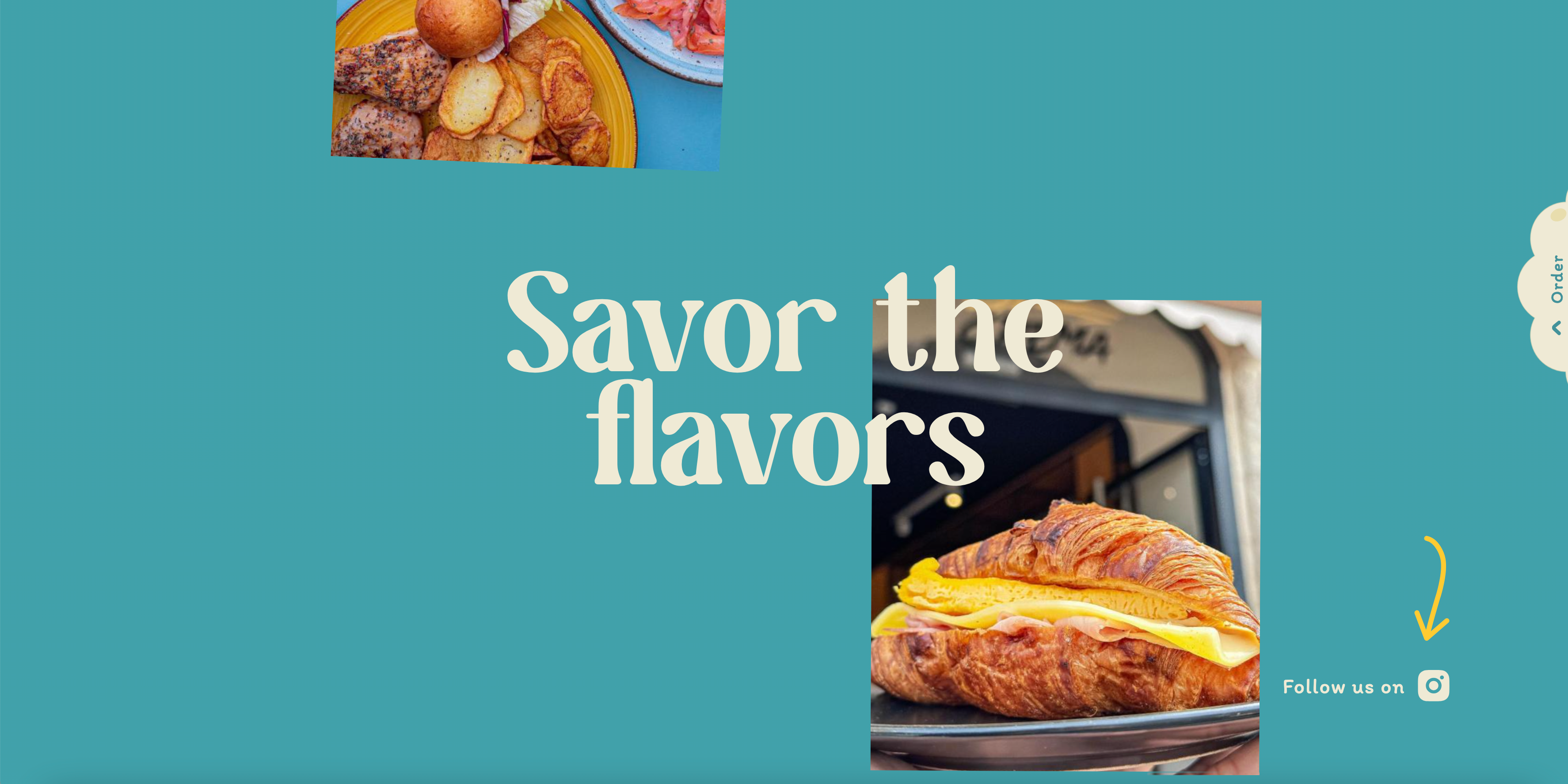 La Crema - Gallery food gallery infinite scroll micro interaction motion graphics ui design