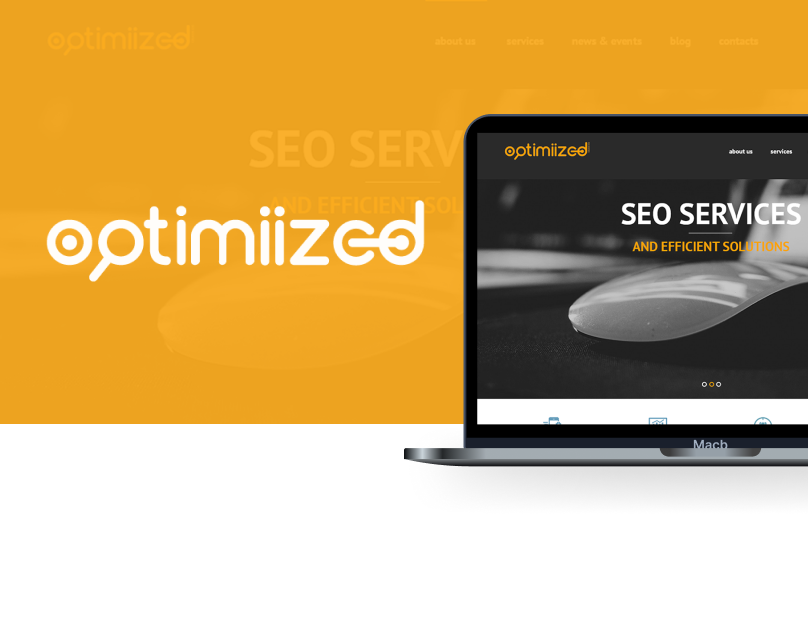 Optimiized | Responsive Landing Page & Logo Design branding design graphic design logo ui visualidentity webdesign website