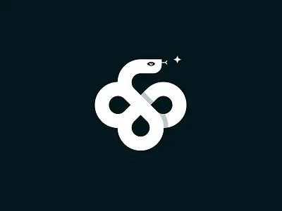 Serpent branding logo mark medical serpent snake symbol