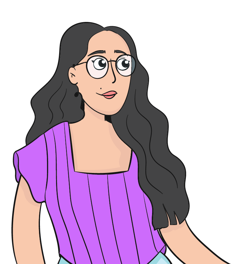 Cartoon portrait digital illustration drawing graphic design illustration ui