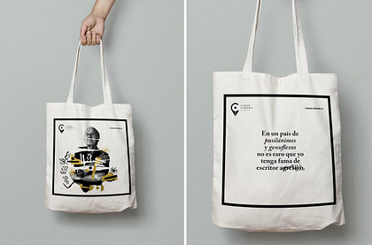 Ciudad Literaria Totebag Merch Design