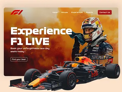 Website Landing Page Design clean ui creative design inspiration event website f1 figma figma ui designer framer website design landing page landing page ui mockup sports design ui ui design uiux design uiux designer ux design web design webflow website design