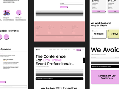 Event & Conference - Website Landing Page clean concept conference design event footer home inspiration landing minimal modern package page ratul ui speakers sponsor travel ui ux visual