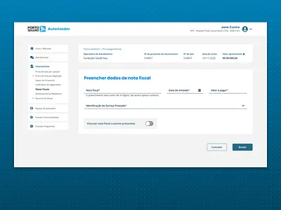 Upload medical service invoices b2b health medical ui ux