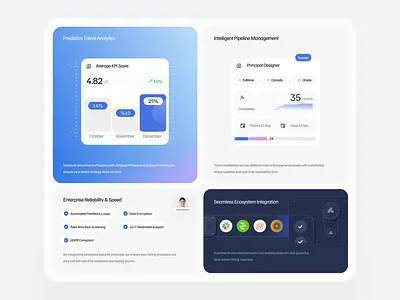 Adapta- Feature Section creative design feature landing page ui uidesign uxdesign webdesign