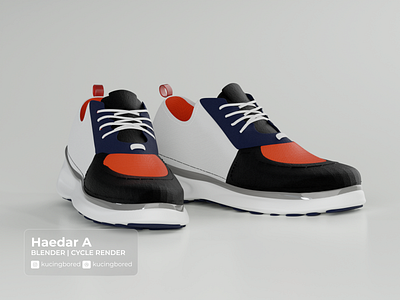 3D Realistic Render Shoes 3d art blender graphic design hyper realistic product photoshoot realistic render render