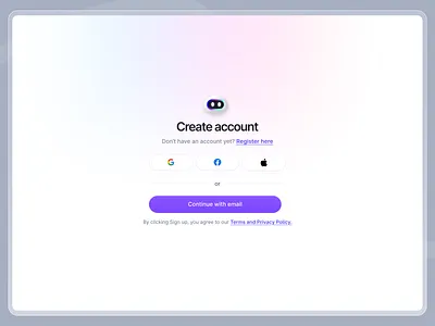 Get Started with Jormi app ui bestuidesign bot chatbot generativeai genz minimal signup ui ux