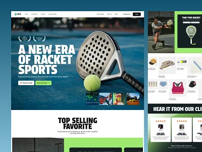 Bolt - Sports Racket eCommerce amazon collection ecommerce framer landing marketplace online page racket shop shopify sports store ui webflow website wordpress