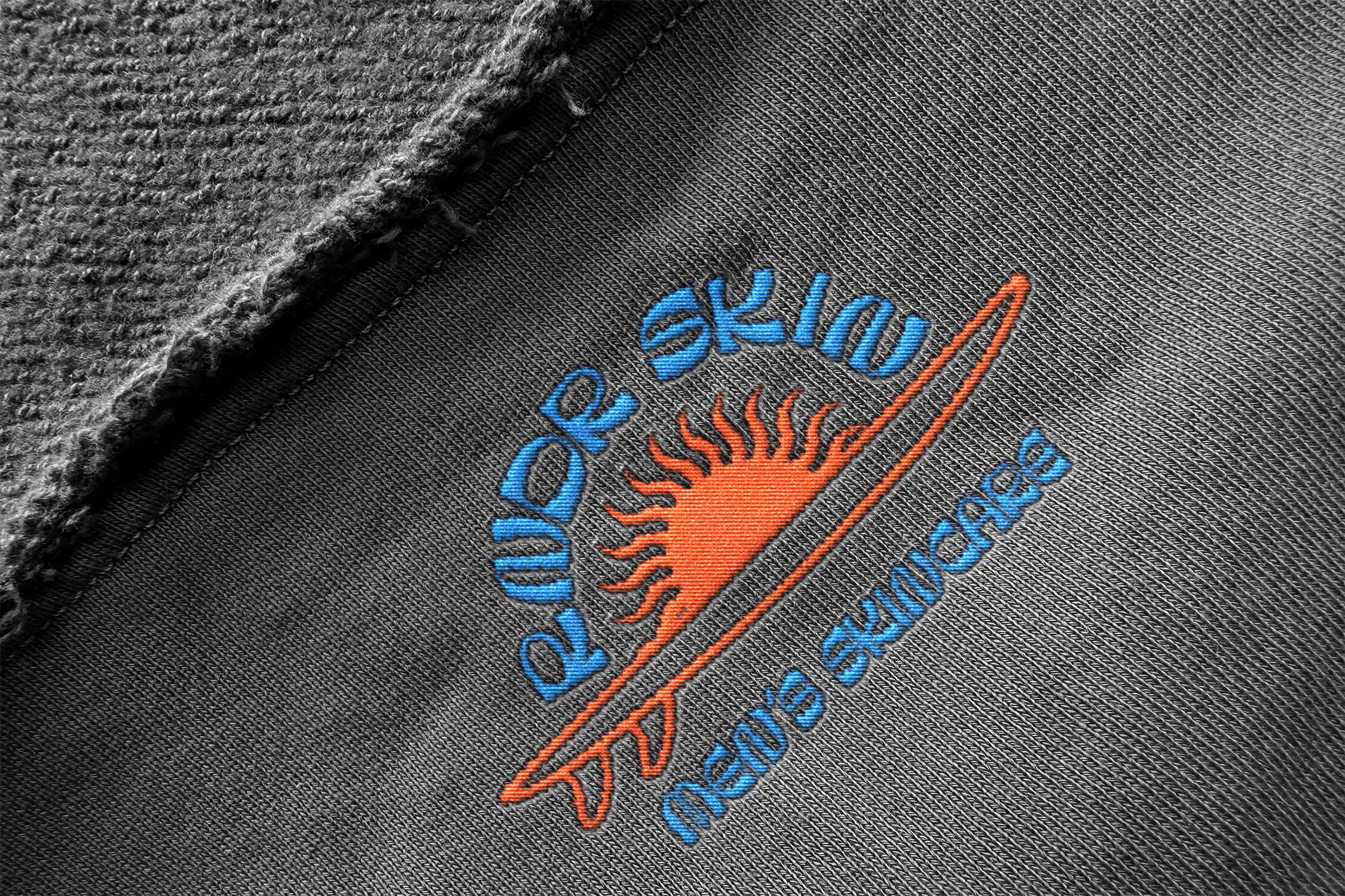 RNDR SKIN - Sun & Surf Logo System badge logo brand identity branding customtype embroidery graphic design logo design logotype retro logo design surf branding surf logo typography vintage logo wordmark