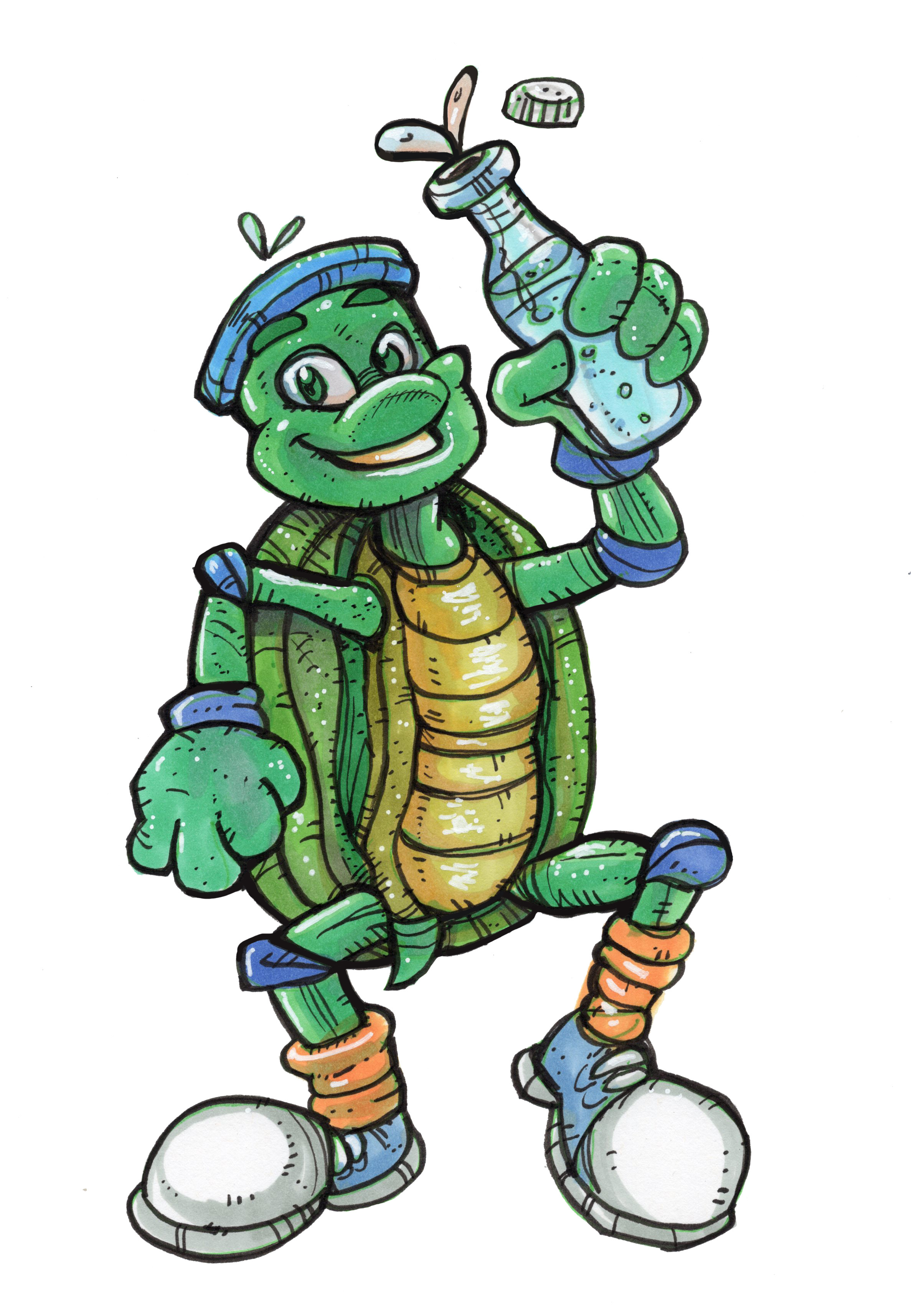 Stay Hydrated art cartoon character design graphic design t shirt turtle