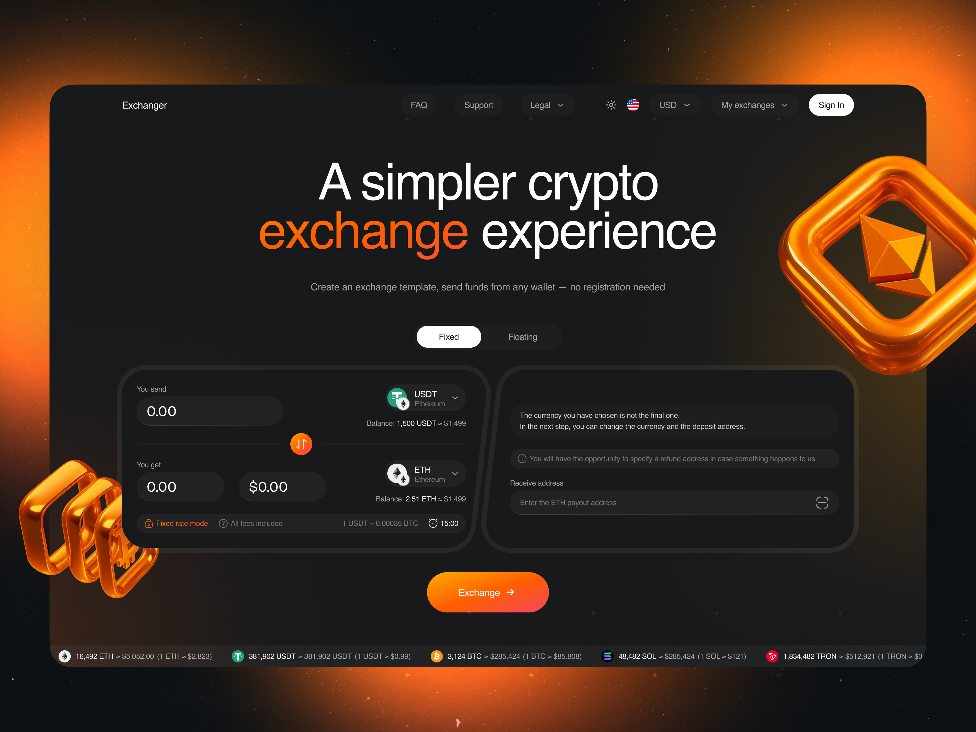 Web3 Exchanger – Crypto Made Simple 🔥