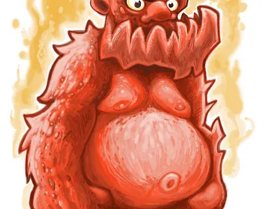Character Concept Art cartoon character art concept art devil digital drawing illustration monster