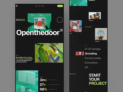 Openthedoor - Visual studio ui web webdesign
