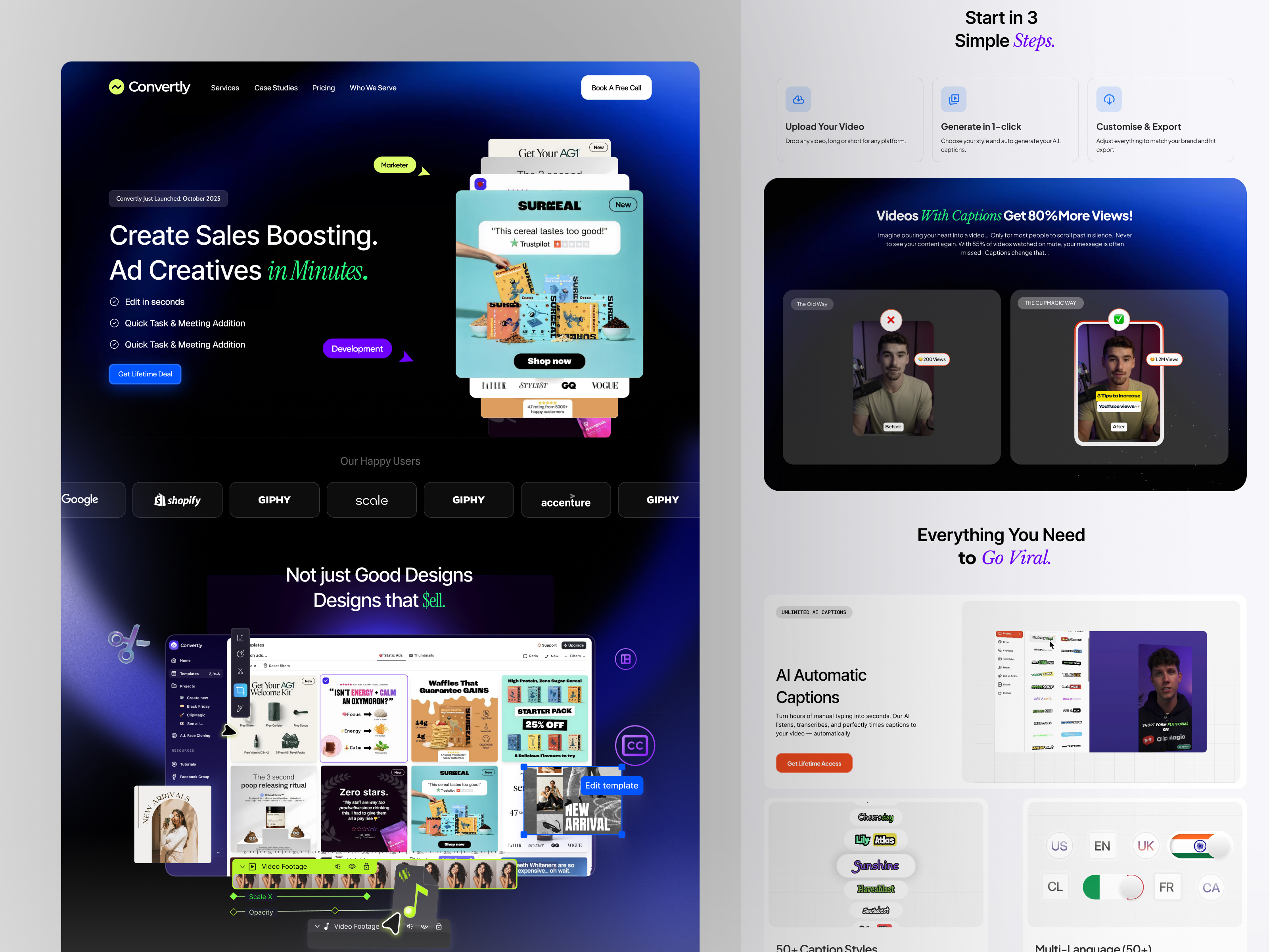 Example of High Converting Saa S Landing Page Figma