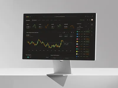 Stocklytics – Stock Market Dashboard dark theme dashboard dashboard design data visualization exchange figma financial dashboard fintech graphs stock market ui design uiux ux design web app