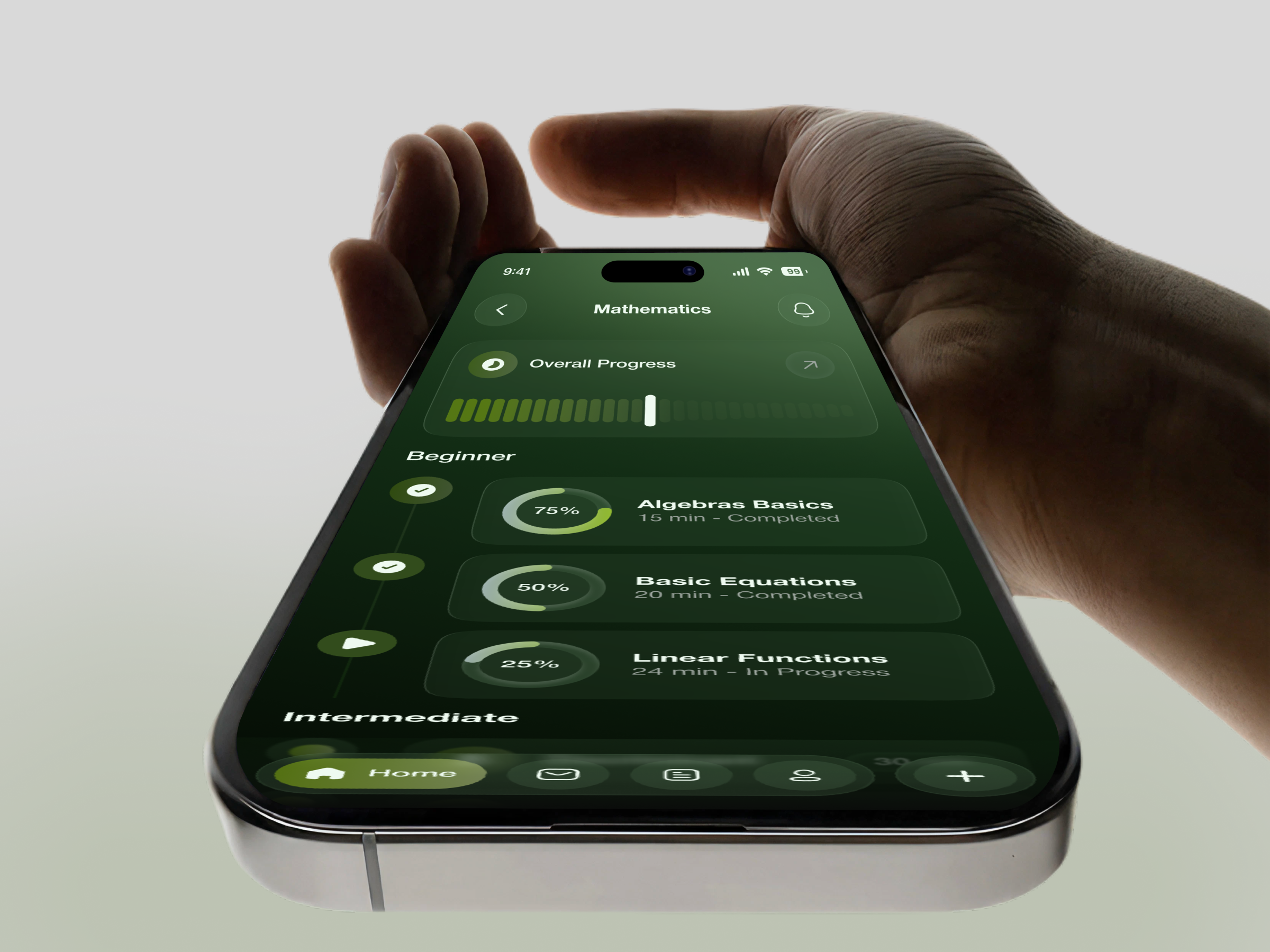 AI-Powered Personal Tutor App ai learning ai tour app design dashboard design e learning educare app education app faq learning app mobile app mobile app design online education online exam question page quiz school app student app study app study planner ui ux
