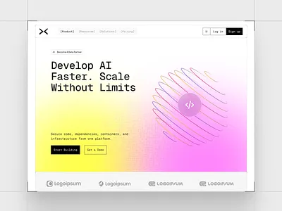Full-Stack AI-Native Blockchain Website ai development ai native ai website aiplatform blockchain website crypto website defi product design startupdesign tech web design web3