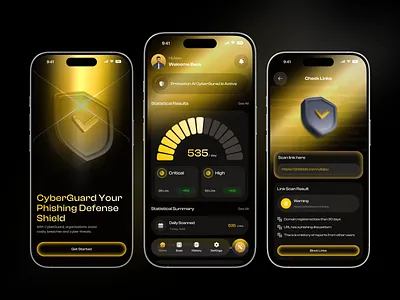 AI Cyber Security App Design | CyberGuard ai aidesign aimobileapp appdesign cybersecurity cybersecurityapp mobileapp productdesign saas securityapp techapp uidesign uxdesign